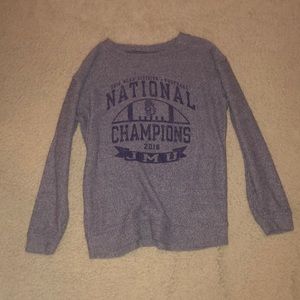 JMU football sweater